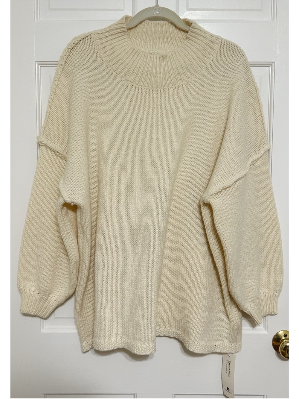 Cozy Cream Oversized Knit Sweater